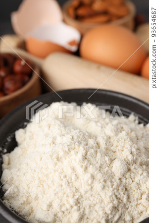 Concept of cooking cake or pie, close up 93654687