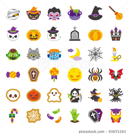 萬聖節套裝顏色 93655263