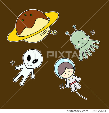 Cute aliens returning to the Takoyaki planet Cute aliens returning to the Takoyaki planet 93655681