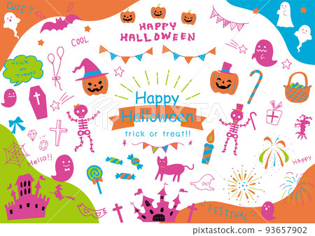 Halloween icon set Halloween icon set 93657902