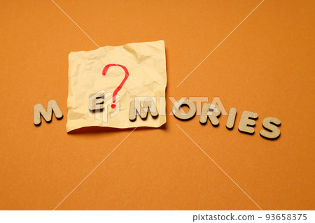Concept of problems with memory, amnesia disease 93658375