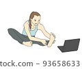 Online yoga women 93658633