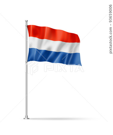 Netherlands flag isolated on white Netherlands flag isolated on white 93659006