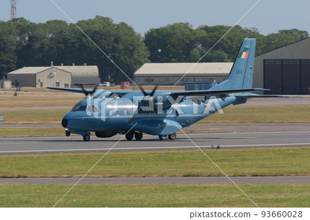 Irish Air Force CN-235M patrol plane landing Irish Air Force CN-235M patrol plane landing 93660028