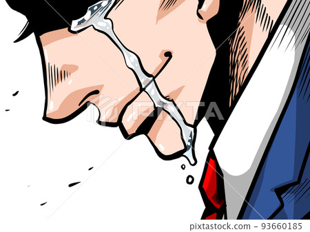 俯視的卡通風格人的插圖 俯視的卡通風格人的插圖 93660185