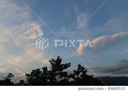 Sunset at Koganezaki Park 93660533