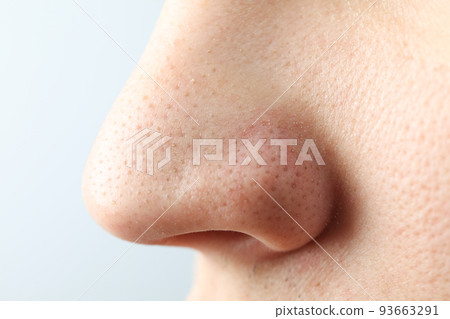 Concept of skin care with nose with dots 93663291