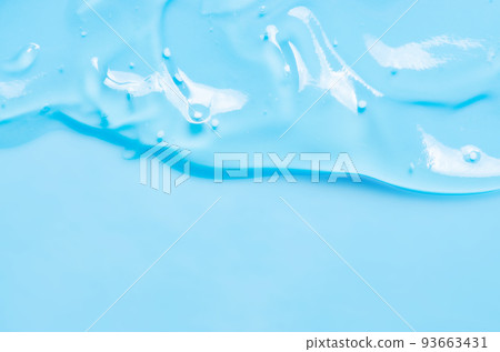 The texture of a liquid gel, cosmetic serum or cleansing lotion from acne. Copy space The texture of a liquid gel, cosmetic serum or cleansing lotion from acne. Copy space 93663431