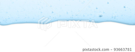 The blue texture of a cosmetic gel for moisturizing the skin. Isolated on white. Copy space The blue texture of a cosmetic gel for moisturizing the skin. Isolated on white. Copy space 93663781