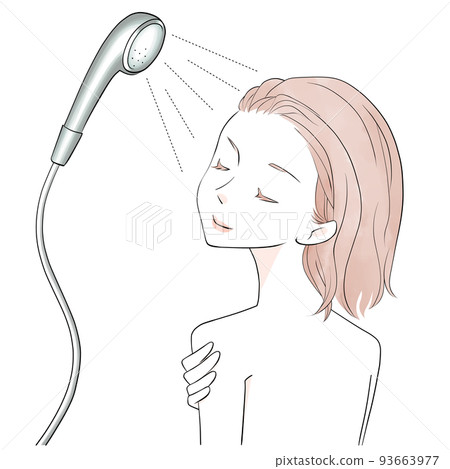 Woman taking a shower Bob (watercolor style) Woman taking a shower Bob (watercolor style) 93663977