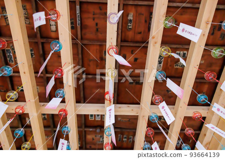 櫻山八幡宮隨風搖曳的風鈴 93664139