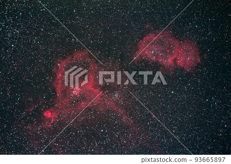 仙后座天體攝影中的擴散星雲 IC1805 和 IC1848 93665897