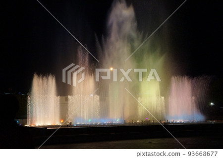 the nightscape, a watchman, night view 93668677