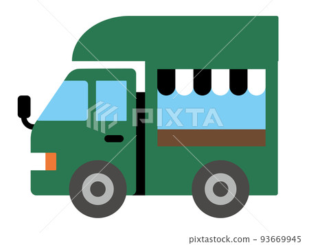 Cute kitchen car illustration B Cute kitchen car illustration B 93669945