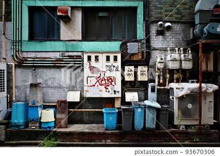 Back alley of downtown Back alley of downtown 93670306