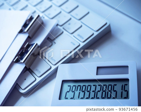 Business image of documents and personal computers 93671456