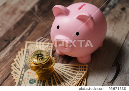 存錢罐美元鈔票虛擬貨幣 93671888