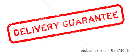 Grunge red delivery guarantee word square rubber seal stamp on white background Grunge red delivery guarantee word square rubber seal stamp on white background 93673026