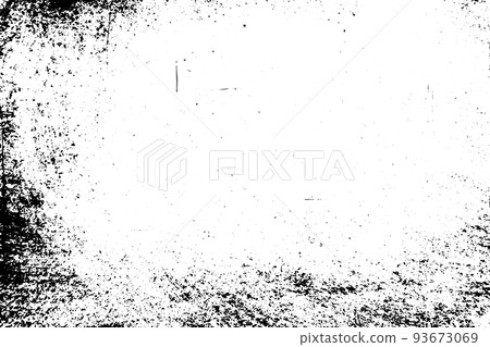 Grunge black and white scratched textured background. Abstract messy and distressed element. (vector) 93673069