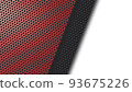 A 3d rendering image of colorful metal mesh plate on white background. 93675226