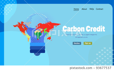 carbon credit concept responsibility of co2 emission environmental conservation sustainable ESG development carbon credit concept responsibility of co2 emission environmental conservation sustainable ESG development 93677537