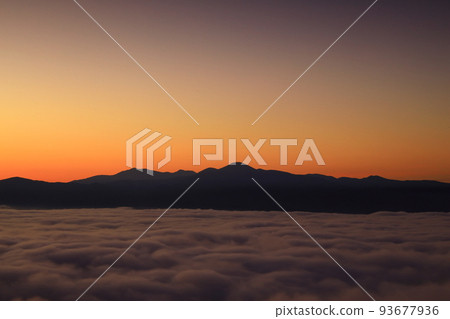 Tono City, Iwate Prefecture Tono City in the Sea of Clouds 93677936