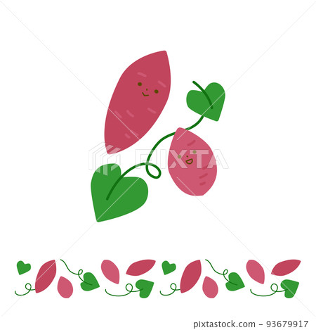 Autumn image illustration / sweet potato Autumn image illustration / sweet potato 93679917