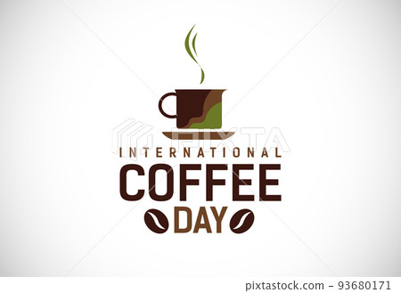 International coffee day vector illustration. Suitable for greeting cards, posters, and banner 93680171