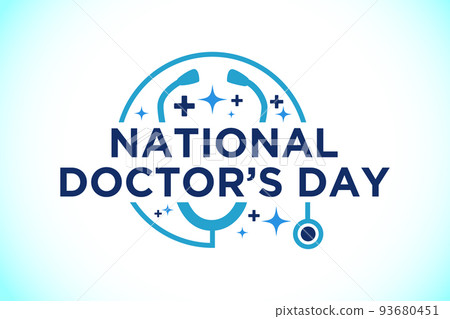 National doctors day. World doctors day template. Vector illustration. 93680451