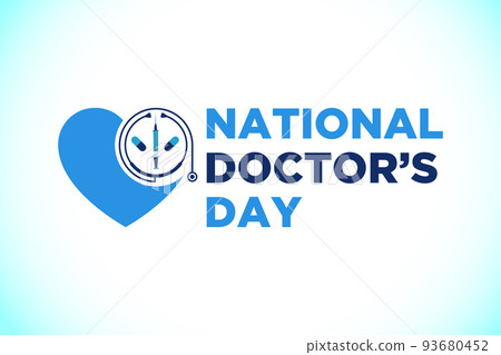 National doctors day. World doctors day template. Vector illustration. 93680452