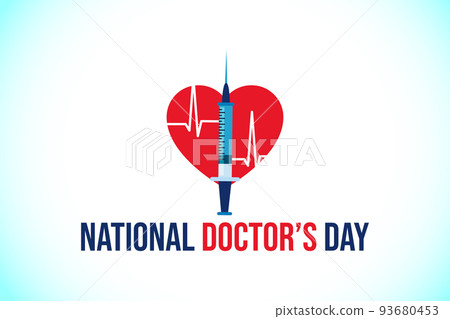 National doctors day. World doctors day template. Vector illustration. 93680453