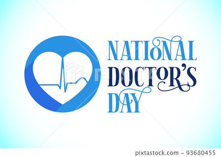 National doctors day. World doctors day template. Vector illustration. 93680455