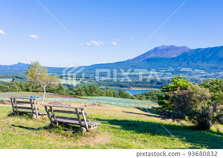 View of Mount Asama and Lake Tashiro View of Mount Asama and Lake Tashiro 93680832