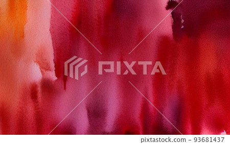 red watercolor background material 93681437