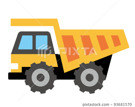 可愛的自卸車圖 A 93681570