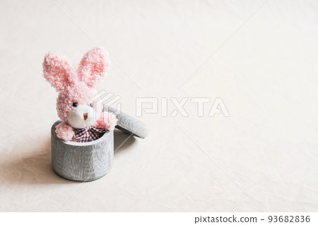 Cute rabbit plush toy Photo material Cute rabbit plush toy Photo material 93682836