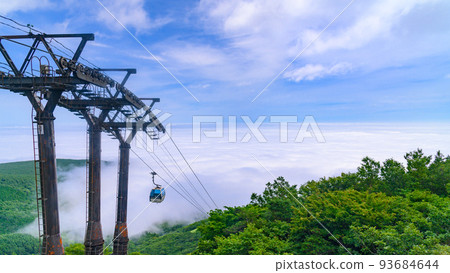 Adatara山，藍天和雲海的絕佳景色 93684644