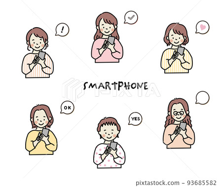 使用智能手機的少婦 使用智能手機的少婦 93685582