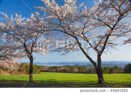 Scenery of Japan (Fukushima Prefecture scenery, Mt. Bandai, Lake Inawashiro) 93685880