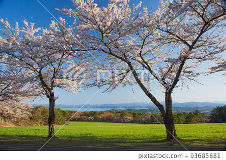 Scenery of Japan (Fukushima Prefecture scenery, Mt. Bandai, Lake Inawashiro) 93685881