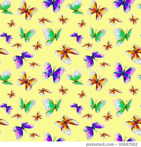 seamless pattern with butterflies seamless pattern with butterflies 93687082
