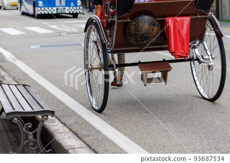 Rickshaw in Hida Takayama 93687534