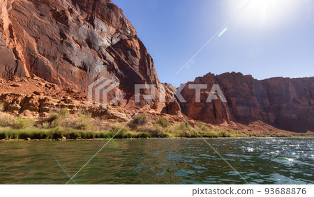 Colorado River in Glen Canyon, Arizona, United States of America. 93688876
