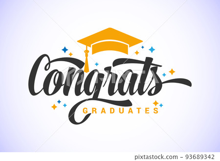 Graduation ceremony. Congratulations graduates design for 93689342