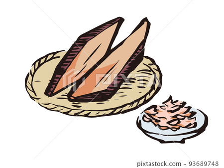 鰹魚乾插圖 93689748