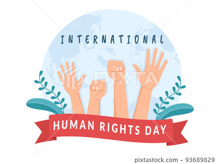 Human Rights Day Template Hand Drawn Flat Cartoon Illustration with Hands Raised Breaking Chains or Holding Hand Design Human Rights Day Template Hand Drawn Flat Cartoon Illustration with Hands Raised Breaking Chains or Holding Hand Design 93689829
