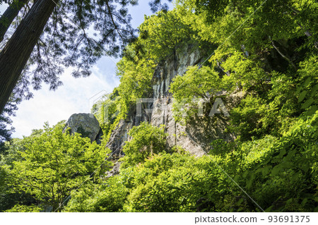 山形縣山形市立石寺寺塚夏季山寺風景 93691375
