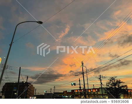 A sunset A sunset 93691606