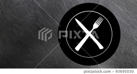 Plate Fork Knife Silhouette 93695030