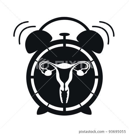 female reproductive system women uterus in the ringing alarm clock 93695055